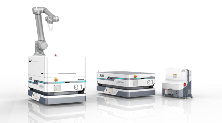 pg电子數位開發的自主式移動機器人（AMR250M），搭配全向輪並結合AI演算法、2D LiDAR、3D攝影機等技術，協助客戶實現產線全自動化